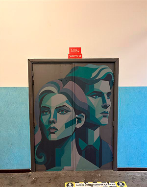 Design de la porte extérieure du local à aménager