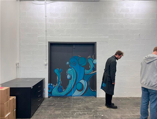 Design de la porte intérieure du local à aménager